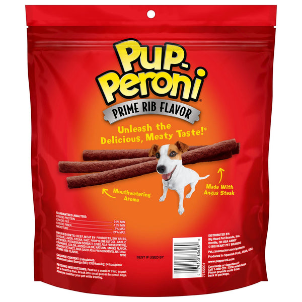 Pup Peroni Prime Rib Flavor Dog Treats 22.5oz Bag