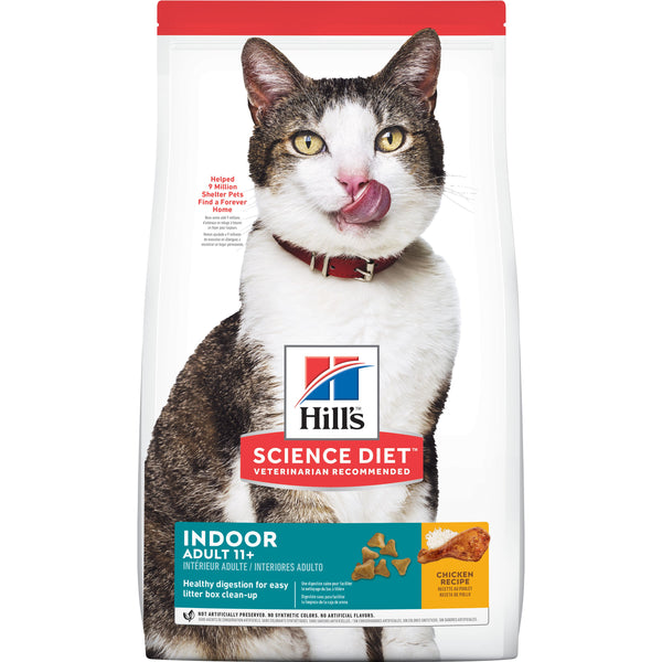 Hill s Science Diet Indoor Senior 11 Dry Cat Food Chicken Recipe