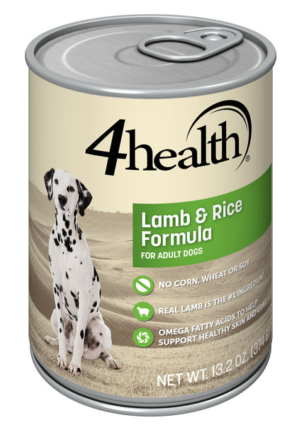 4health with Wholesome Grains Lamb Rice Formula Canned Dog Food 13.2 oz