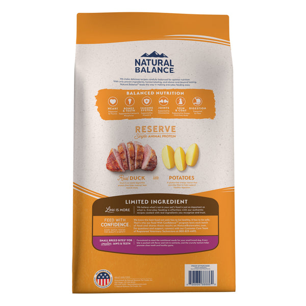 Natural Balance L.I.D. Limited Ingredient Diets Potato Duck