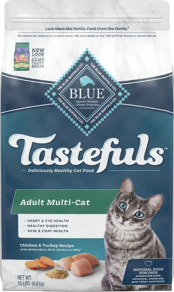 Blue Buffalo Multi Cat Natural Chicken Turkey Adult Dry Cat Food