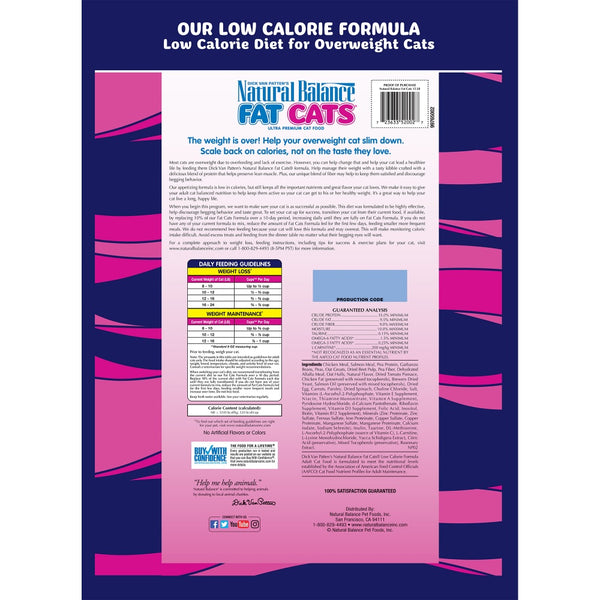 Natural Balance Fat Cats Low Calorie Dry Cat Food Petsense