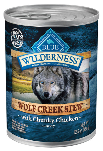 Blue Buffalo Wilderness Wolf Creek Stew Chunky Chicken Stew Canned