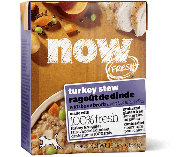 Petcurean Now Fresh Grain Free Turkey Stew with Bone Broth Wet