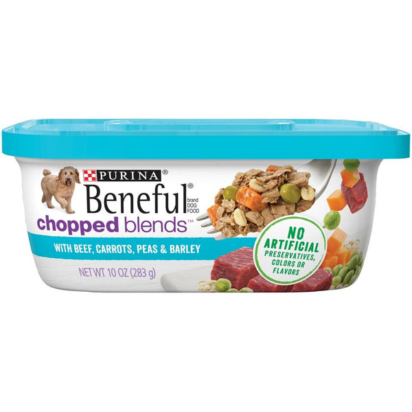 Beneful Chopped Blends With Beef Carrots Peas Barley Wet Dog