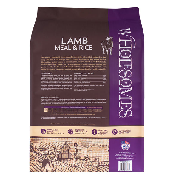 SPORTMiX Wholesomes Lamb Meal Rice Recipe Dry Dog Food