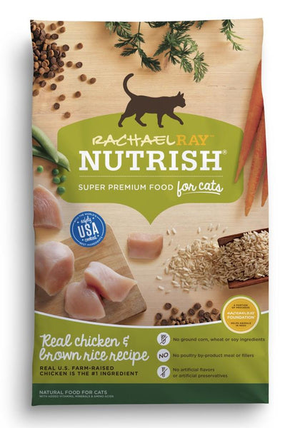 Rachael Ray Nutrish Natural Chicken Brown Rice Recipe Dry Cat