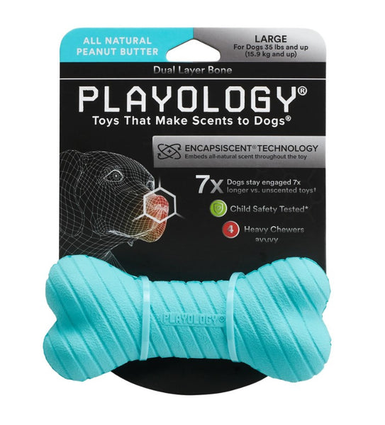 Playology Plush Bone Peanut Butter Scented Dog Toy – Petsense