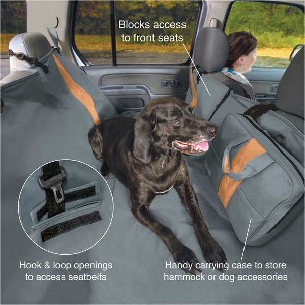 Kurgo Heather Half Dog Hammock Half Car Seat Cover for Pets, Pet Seat –  Petsense