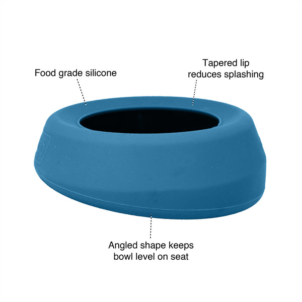 Messy Mutts - Silicone Collapsible Bowl Blue / 3 Cup