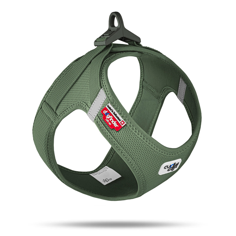 Curli Clasp Air Mesh Dog Harness Large Moss