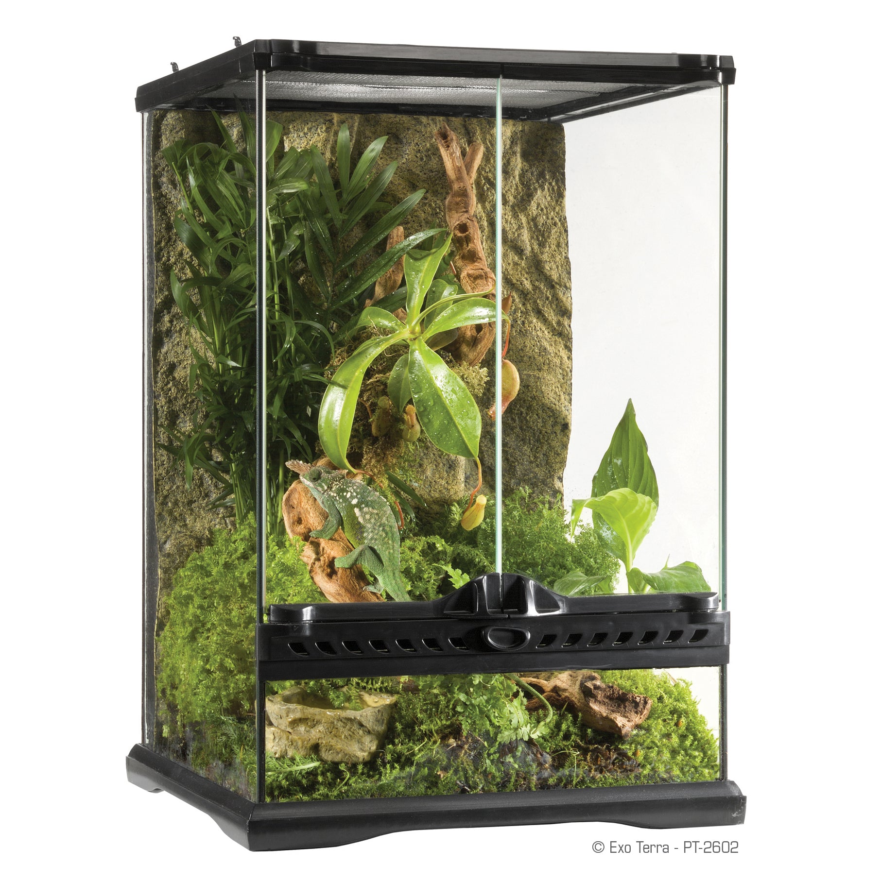 Terrario Exo Terra Habitat Kit Tropical 120l M. 45x45x60 con