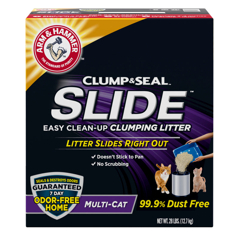 ARM & HAMMER SLIDE Easy Clean-Up Multi-Cat Clumping Cat Litter, 28 lb