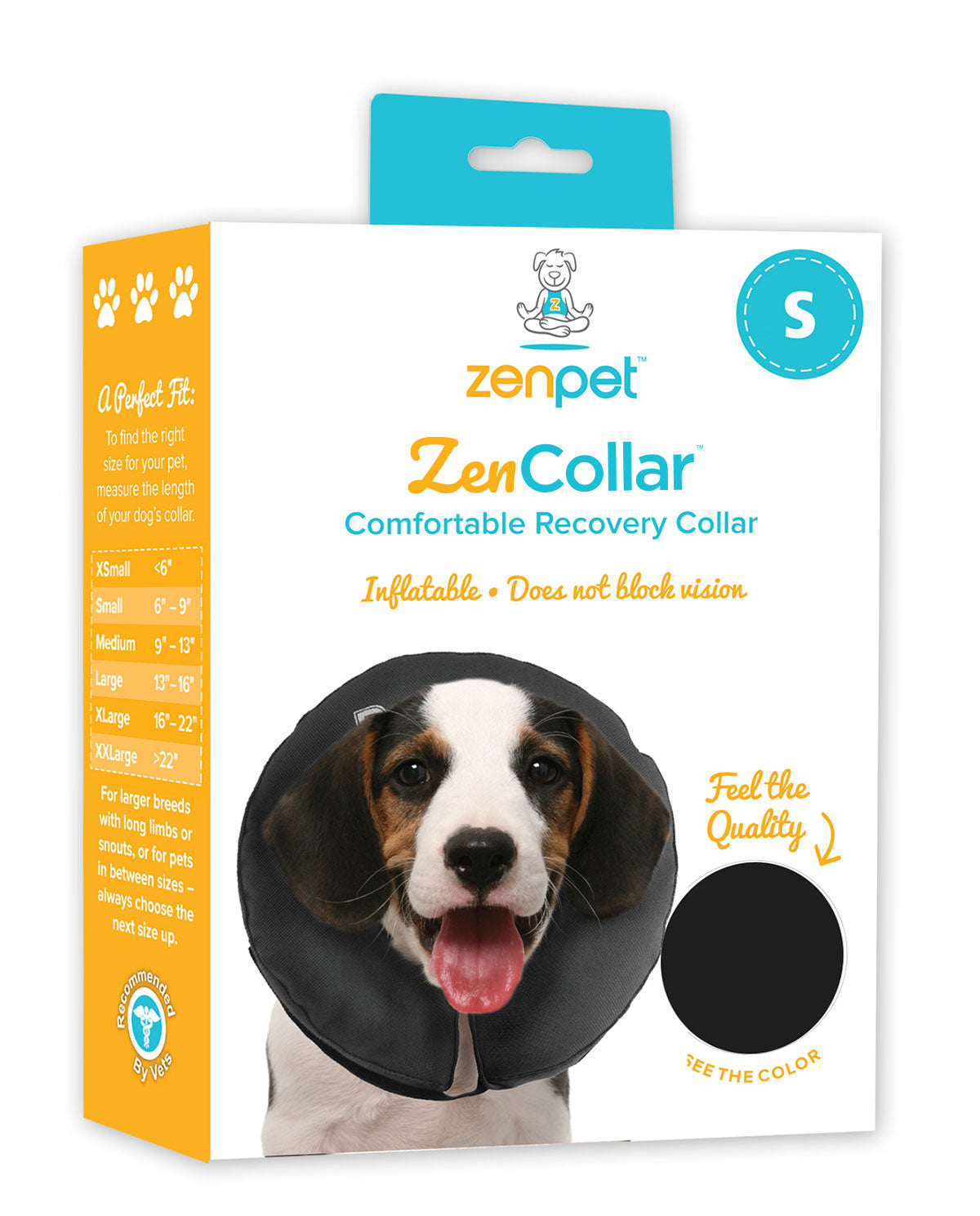Zen Pet ZenCone Soft Recovery Collar for Dogs, Large