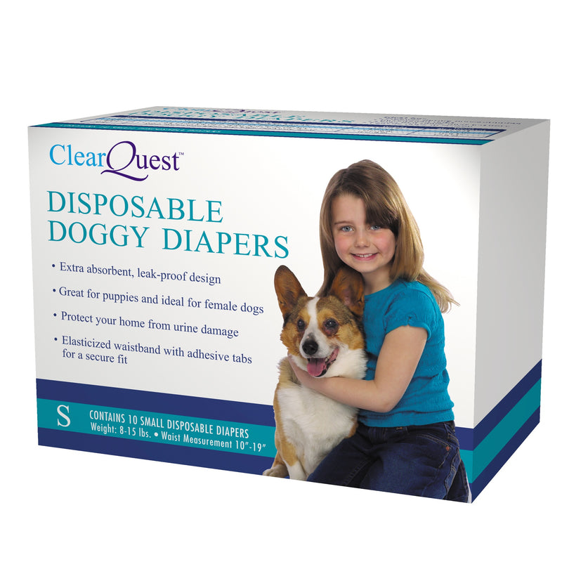 Clear Quest Disposable Doggy Diapers Small