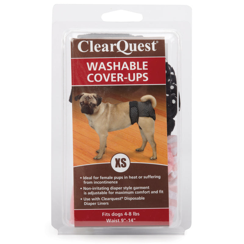 Clear Quest Washable Cover-Up XS 2Pk Black/Pink