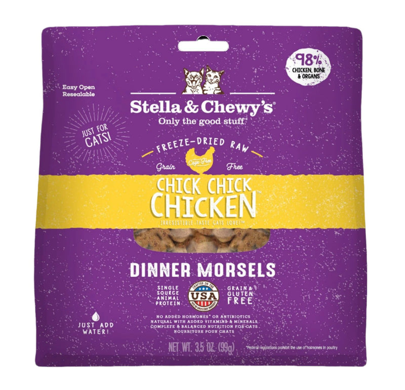 Stella & Chewy's Chick Chick Chicken Dinner Morsels Freeze-Dried Raw Cat Food