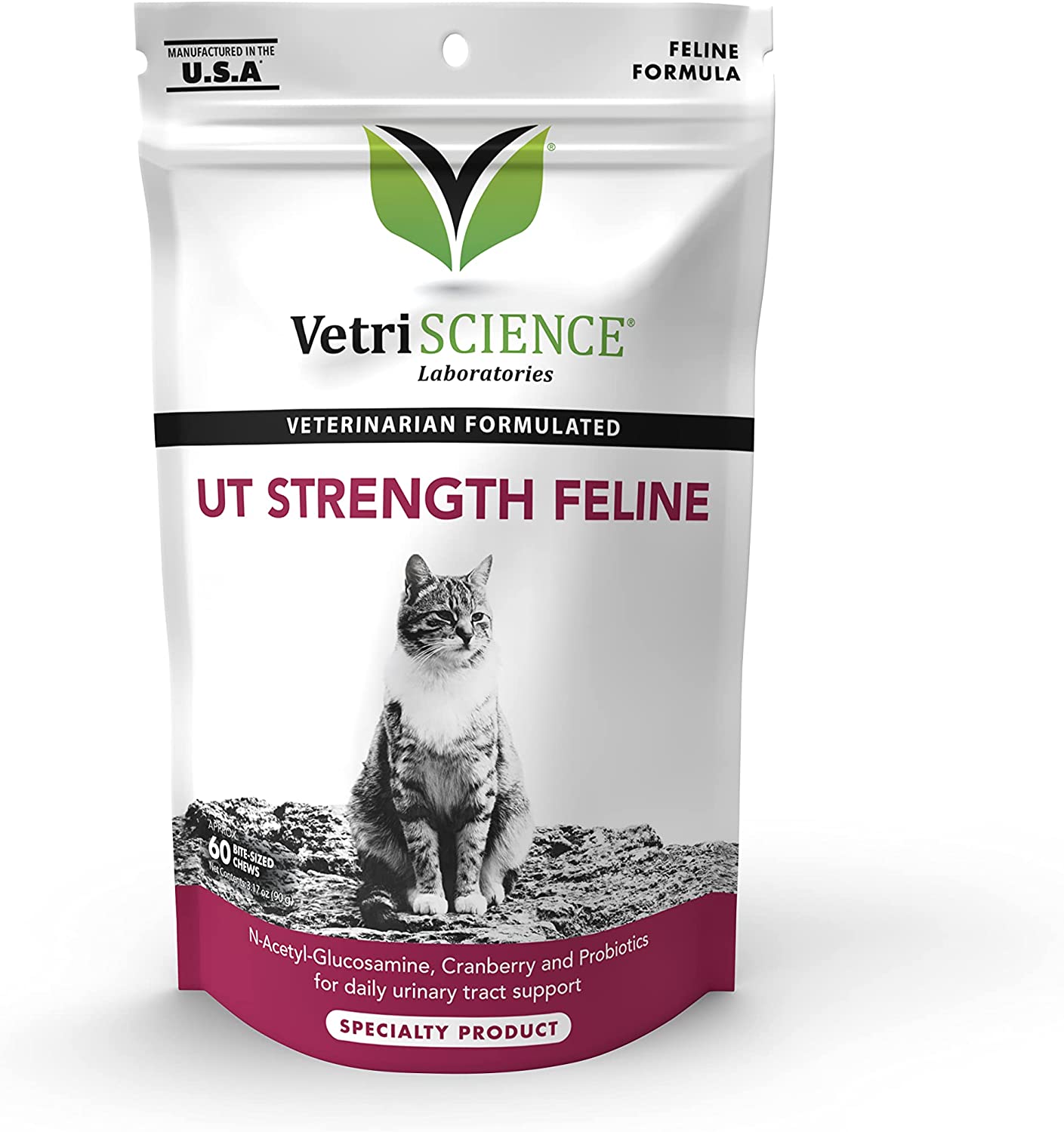 VetriScience UT Strength Feline Urinary Tract Supplement for Cats