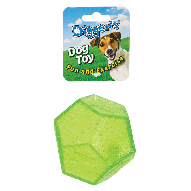 Boss Pet Polyhedral Ball TPR with Flash Dog Toy