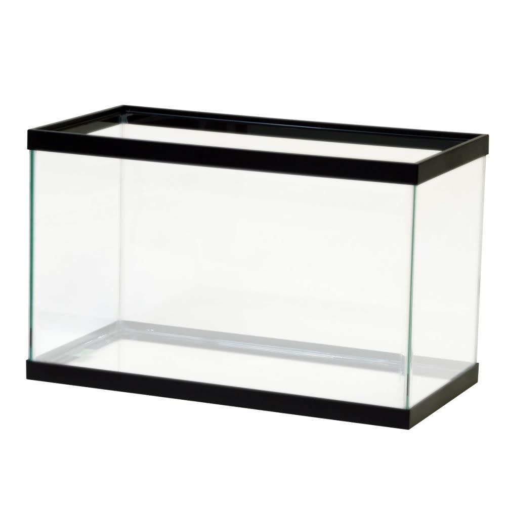 Aqueon Standard Glass Rectangle Aquarium Clear Silicone Black - 10