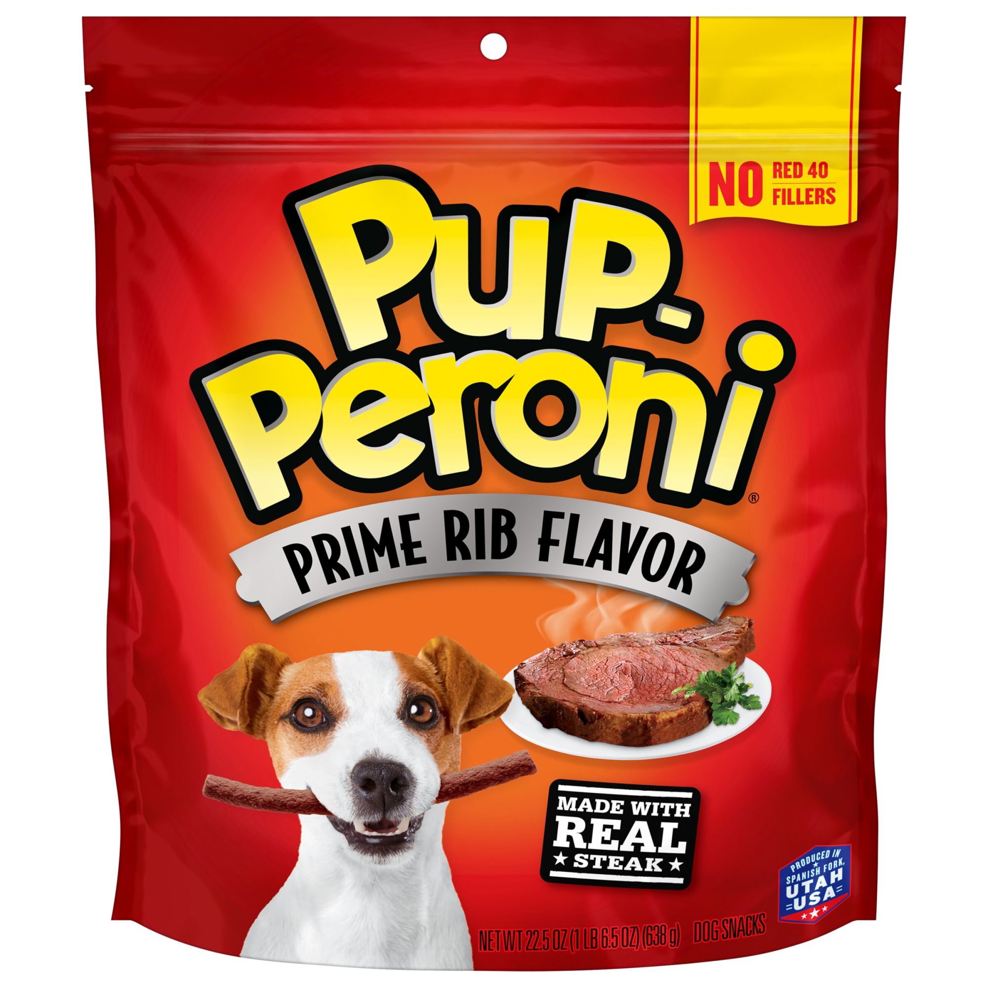 Pup Peroni Prime Rib Flavor Dog Treats 22.5oz Bag