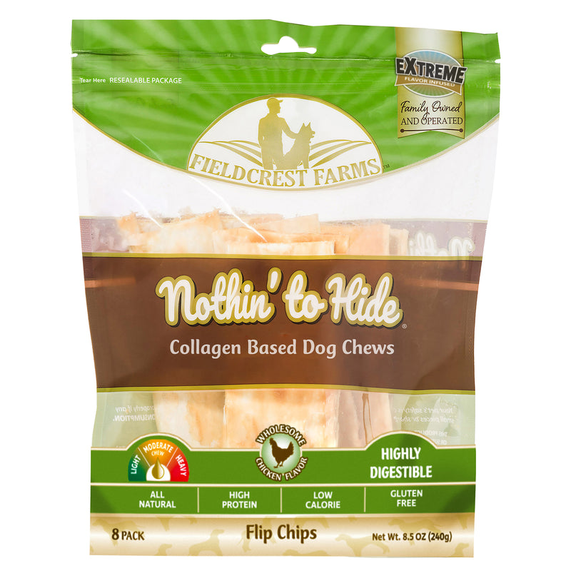 Nothin' to Hide Flip Chips 8pk Bag - Chicken Flavor