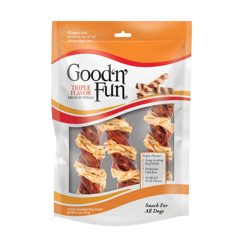 Good ‘n’ Fun Chicken Wrapped Beefy Spirals Dog Treats