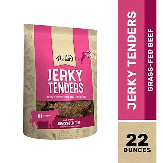 4health Beef Flavor Jerky Tenders Dog Treats, 22 oz.