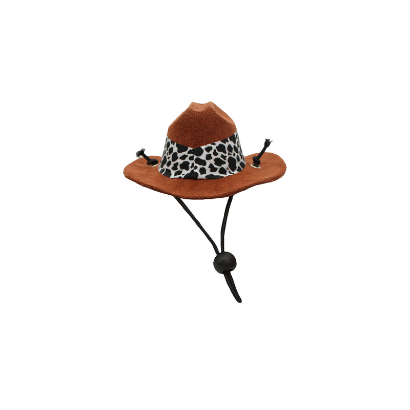 Small Pet Suede Cowboy Hat