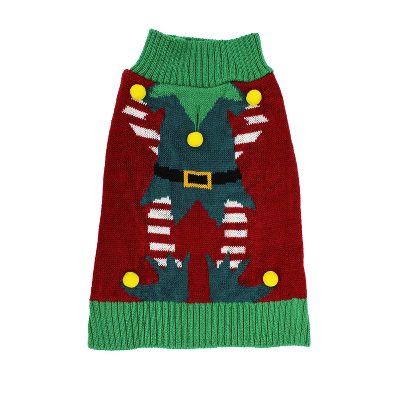 CELEBRATIONS Elf Holiday Dog Sweater