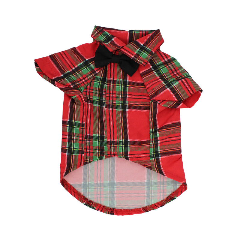 CELEBRATIONS Plaid Holiday Dog Shirt