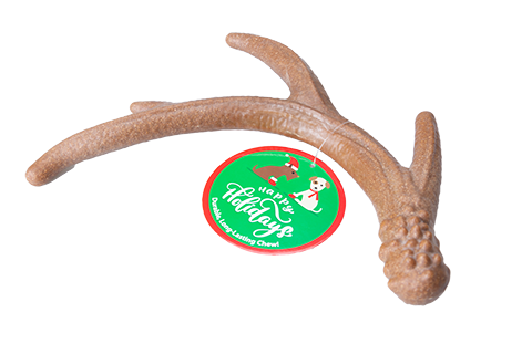 Antler Chew Holiday Dog Toy