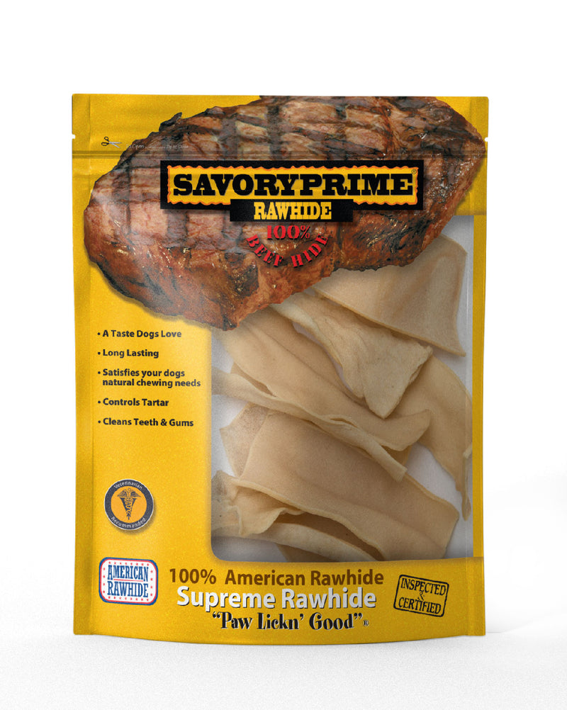 Savory Prime Natural Rawhide Chips for Dogs - 4  oz.