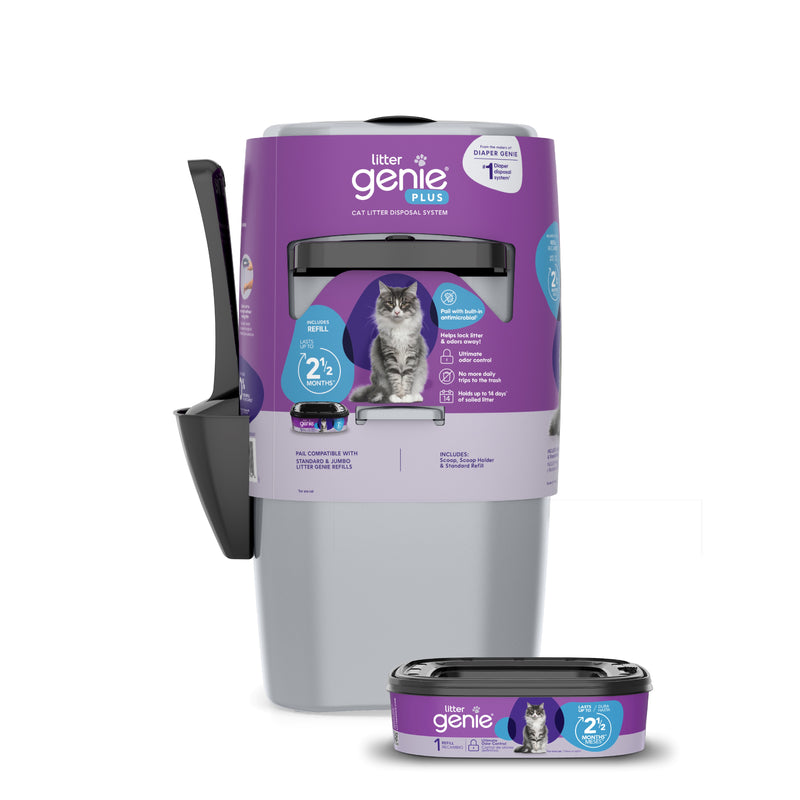 Litter Genie Plus Pail, Silver