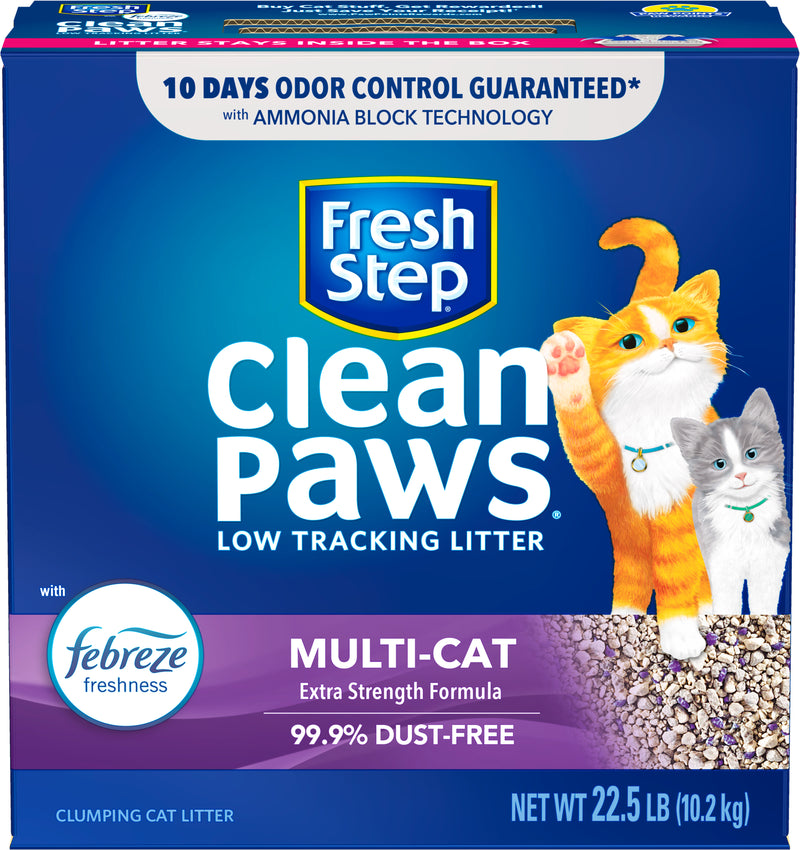 Fresh Step Clean Paws Multi-cat Dust Free Scented