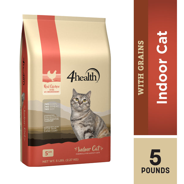 4health with Wholesome Grains Indoor Dry Cat Food Formula