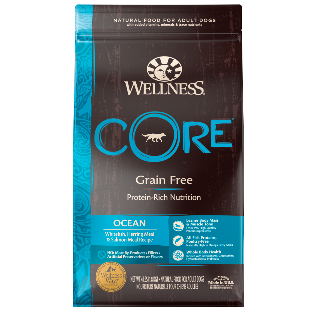 Wellness core grain 2025 free dog food