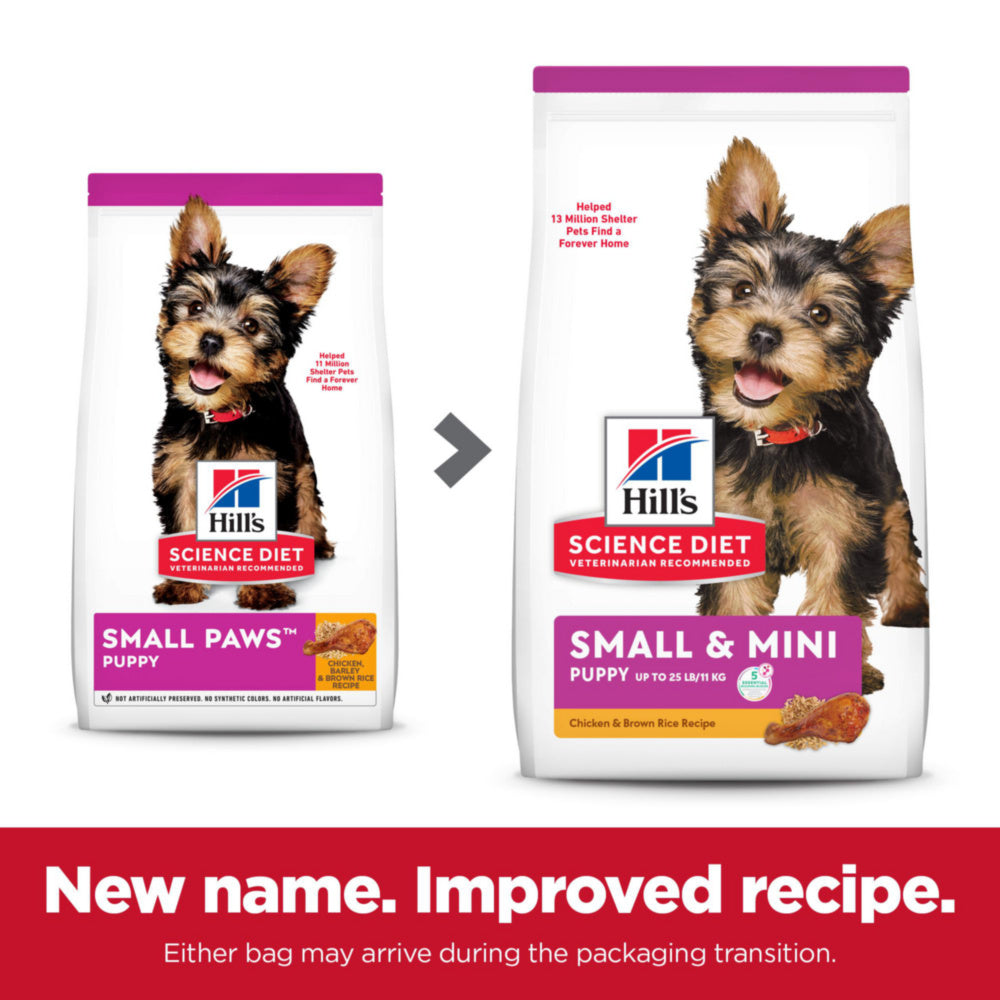 Hill's® Science Diet® Adult Small Paws™ Chicken Meal & Rice Recipe dog food