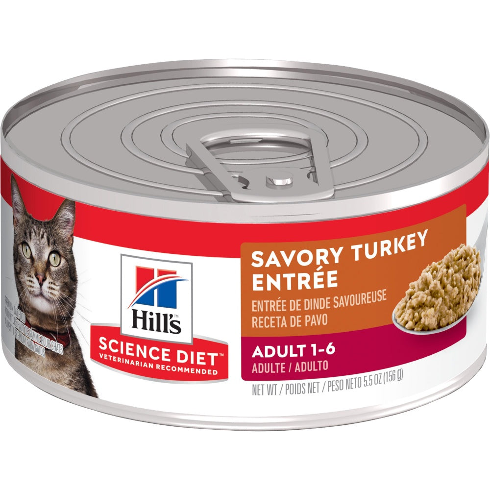 Hill s Science Diet Adult Savory Turkey Entree Canned Cat Food