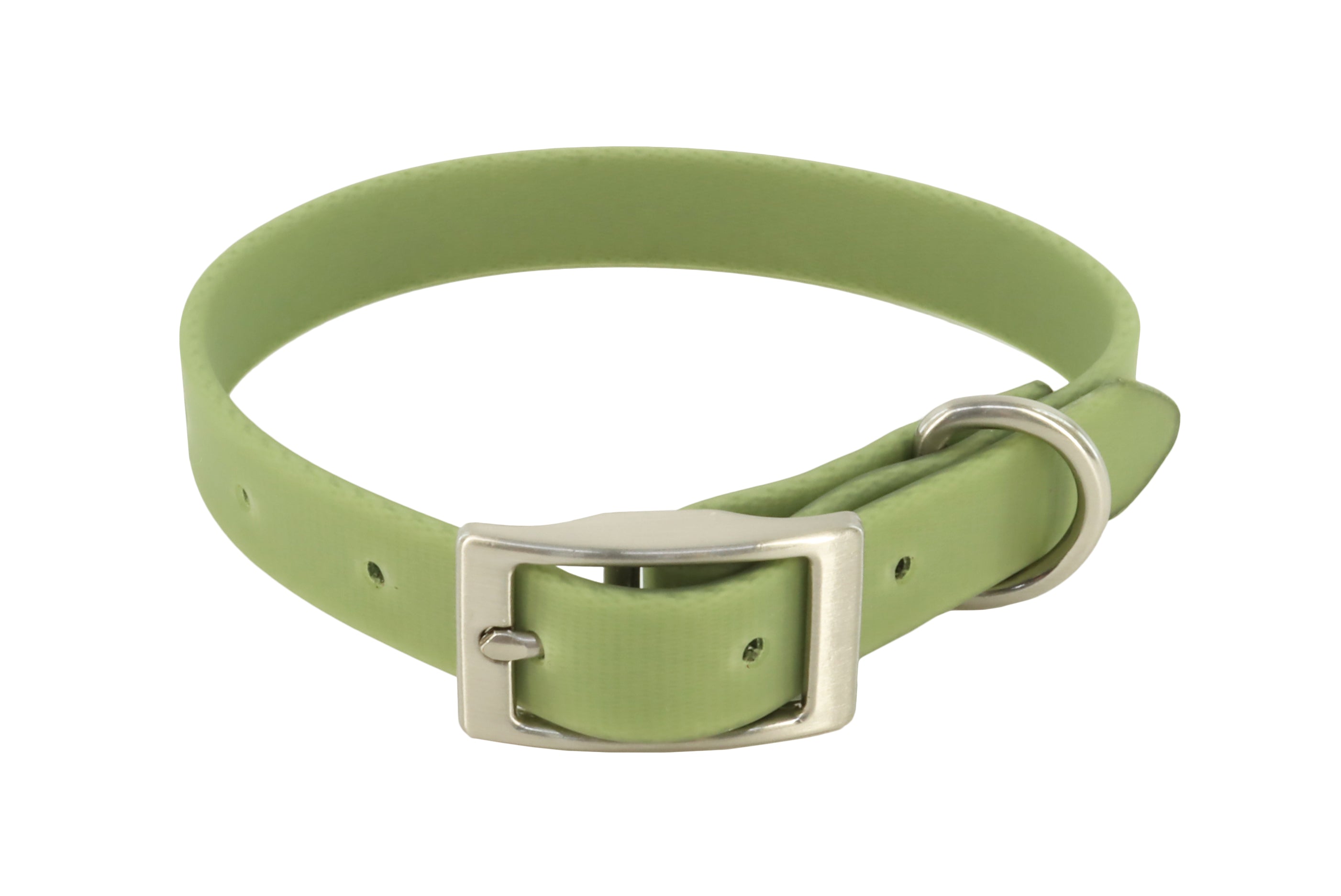 Solid Olive Dog Collar