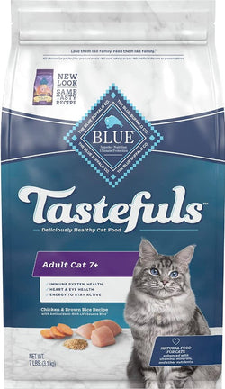 Blue Buffalo Healthy Aging Natural Chicken Brown Rice Mature Dry Cat Food