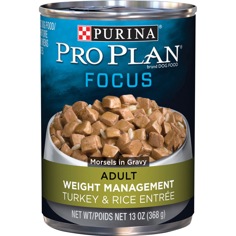 Weight management canned sales dog food