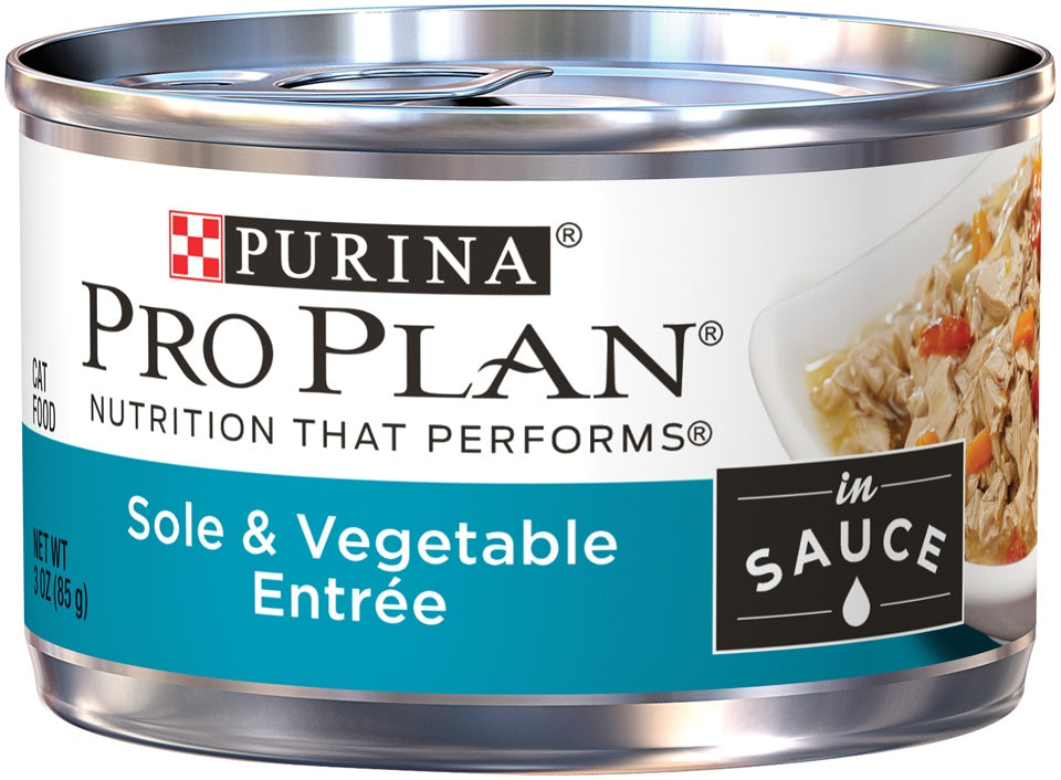 Purina Pro Plan Savor Adult Sole Vegetables in Sauce Entree