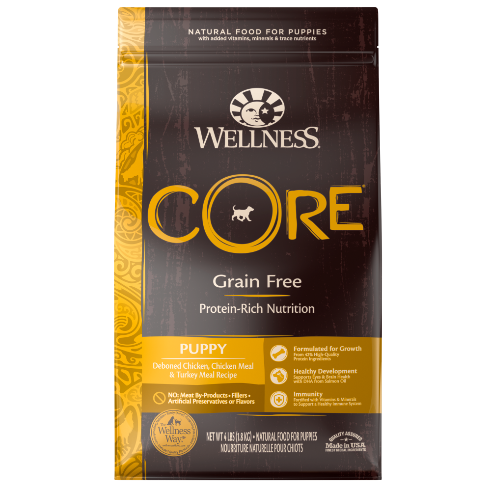 Wellness Core Puppy Recipe Grain Free Dry Dog Food 4 lb