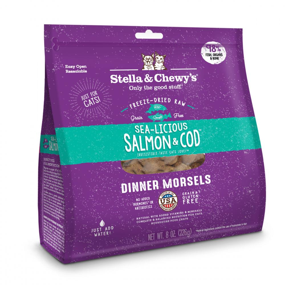 Stella Chewy s Sea Licious Salmon Cod Dinner Morsels Grain