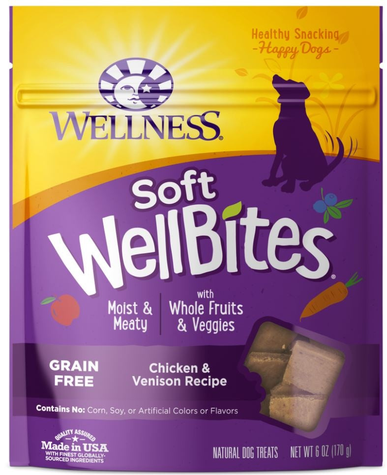 Good Dog By Wellness Training Rewards Soft Treats for Dogs Chicken &  Venison Recipe, 6 Ounce Bag 