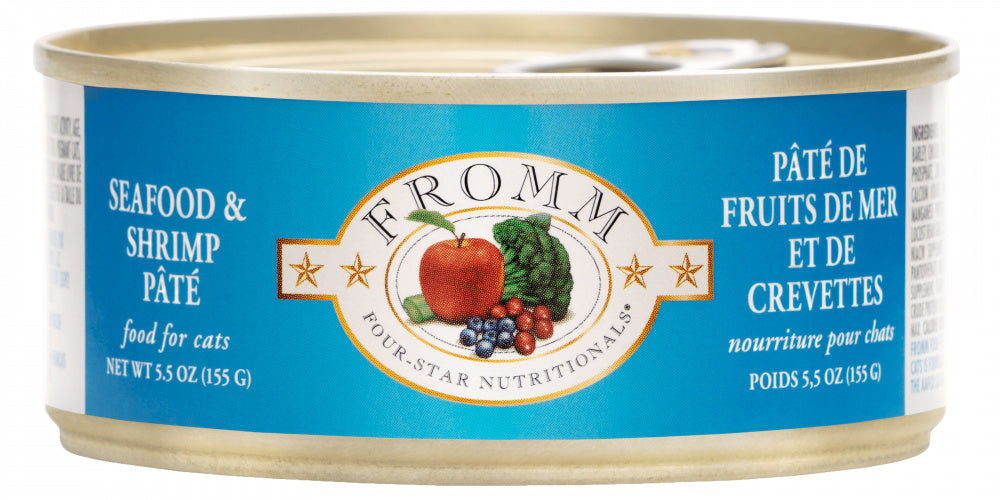 Fromm Four Star Seafood Shrimp Pate Canned Cat Food Petsense