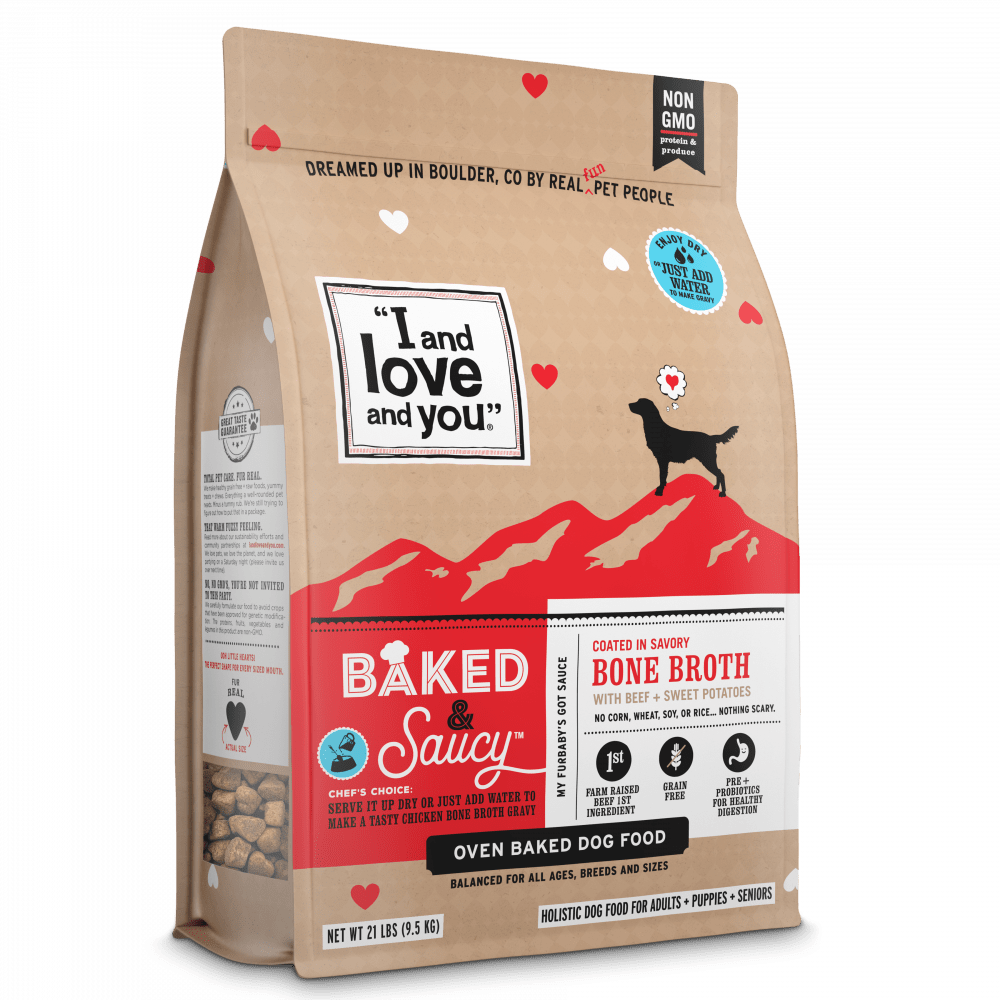 I and Love and You Baked Saucy Beef Sweet Potato Dry Dog Food