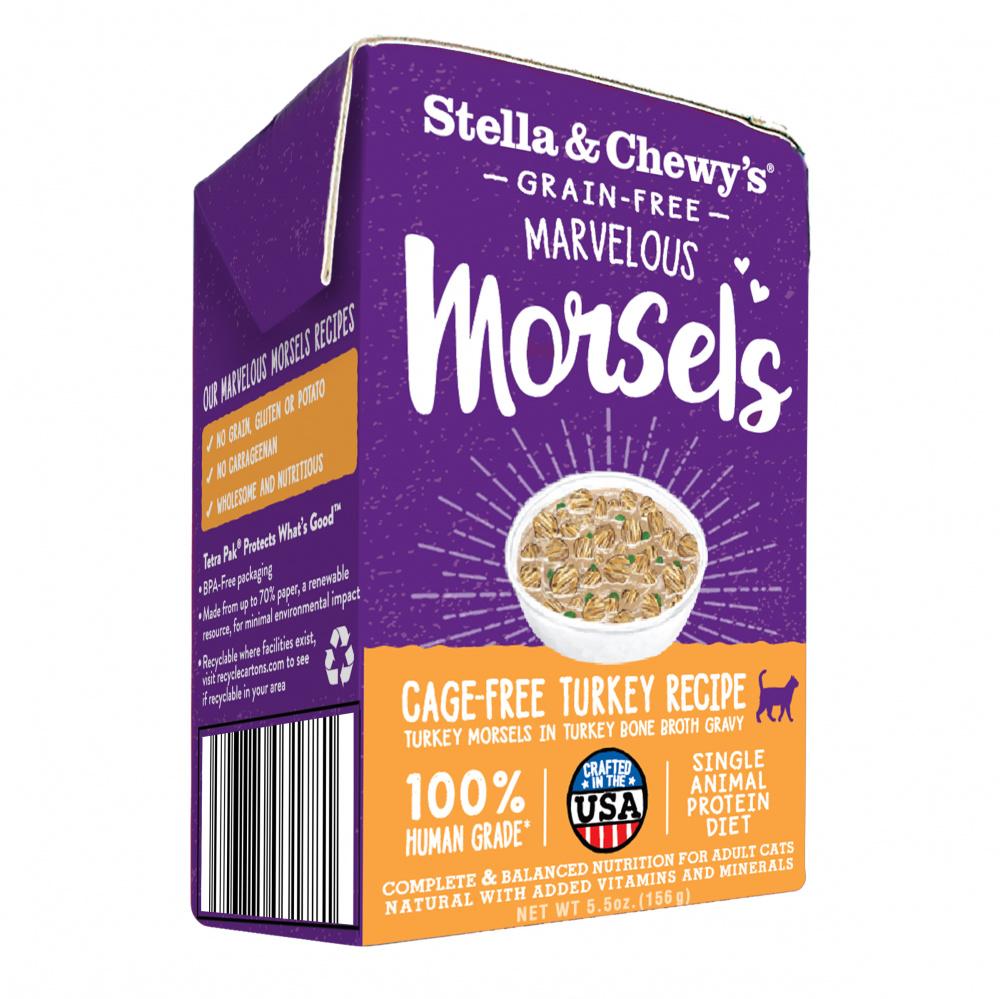 Stella Chewy s Marvelous Morsels Cage Free Turkey Recipe Wet Cat