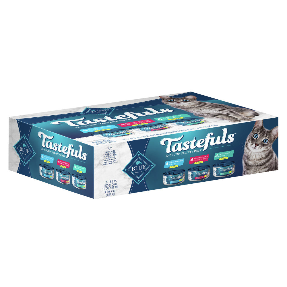 Blue Buffalo Tastefuls Natural Flaked Variety Pack Tuna Chicken